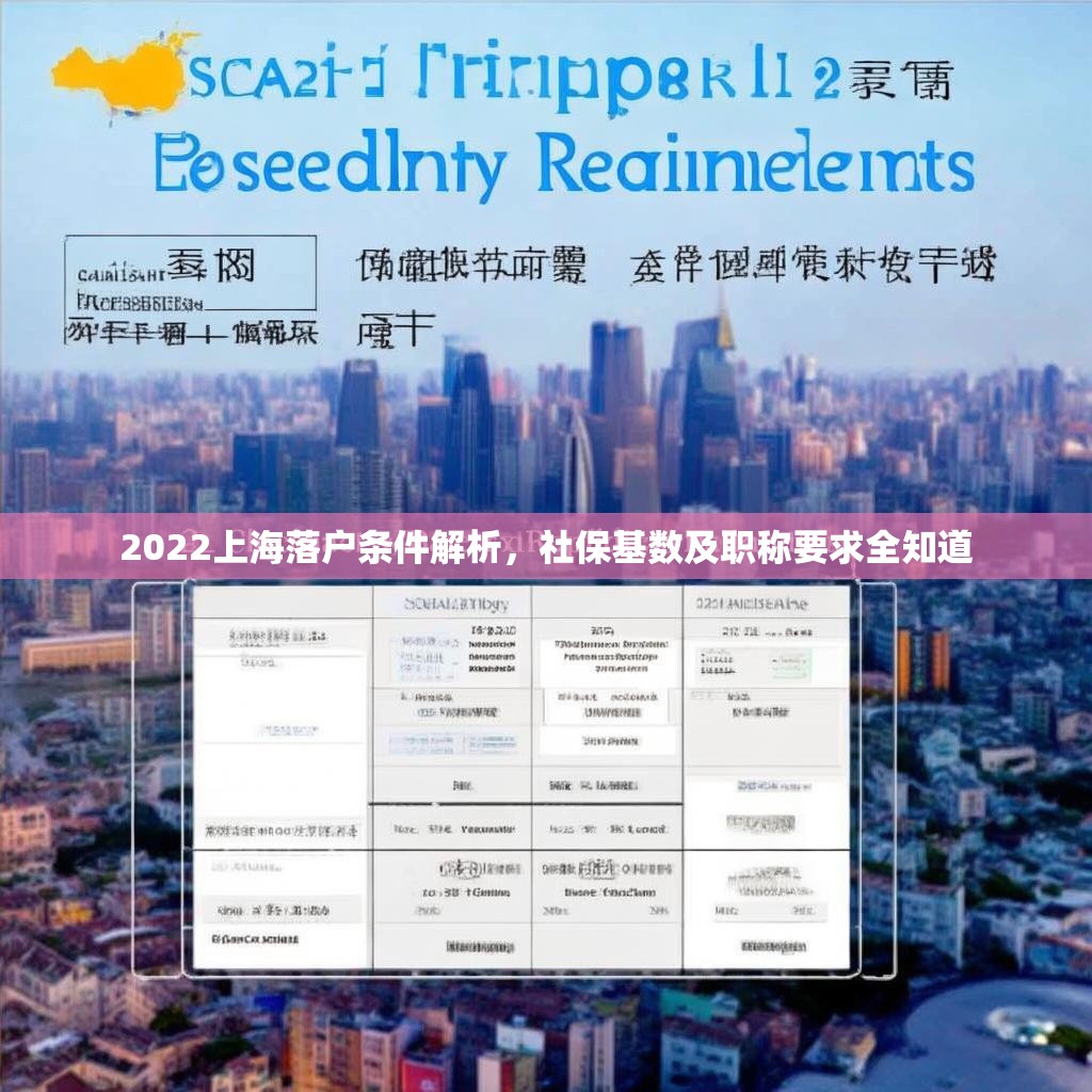 2022上海落户条件解析，社保基数及职称要求全知道