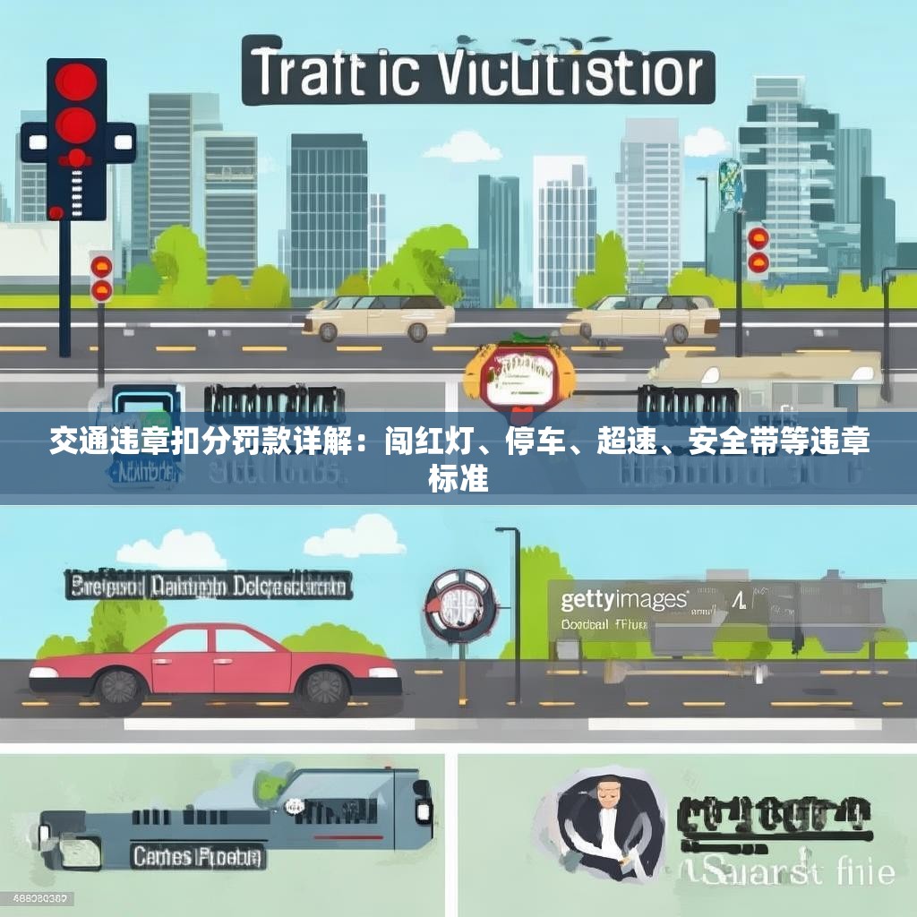 交通违章扣分罚款详解：闯红灯、停车、超速、安全带等违章标准