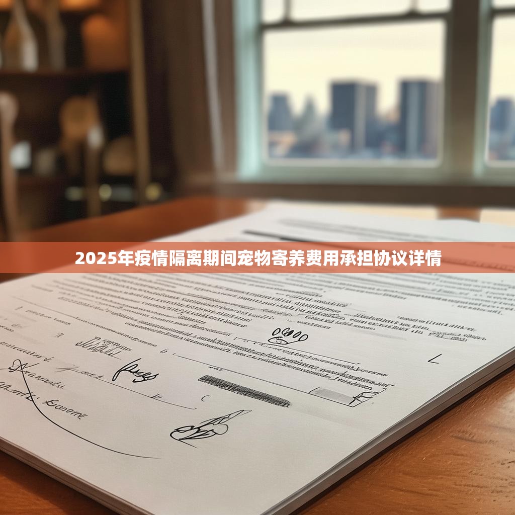 2025年疫情隔离期间宠物寄养费用承担协议详情