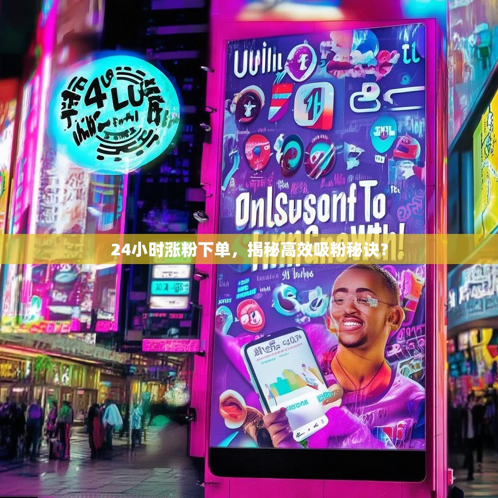24小时涨粉下单,揭秘高效吸粉秘诀?