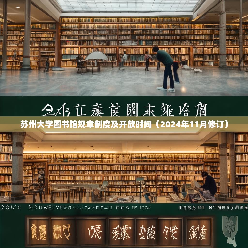 苏州大学图书馆规章制度及开放时间（2024年11月修订）