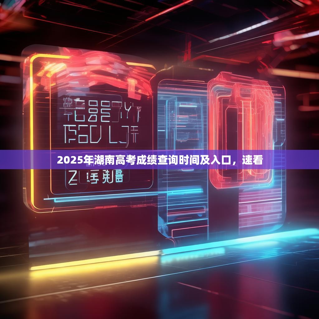 2025年湖南高考成绩查询时间及入口，速看