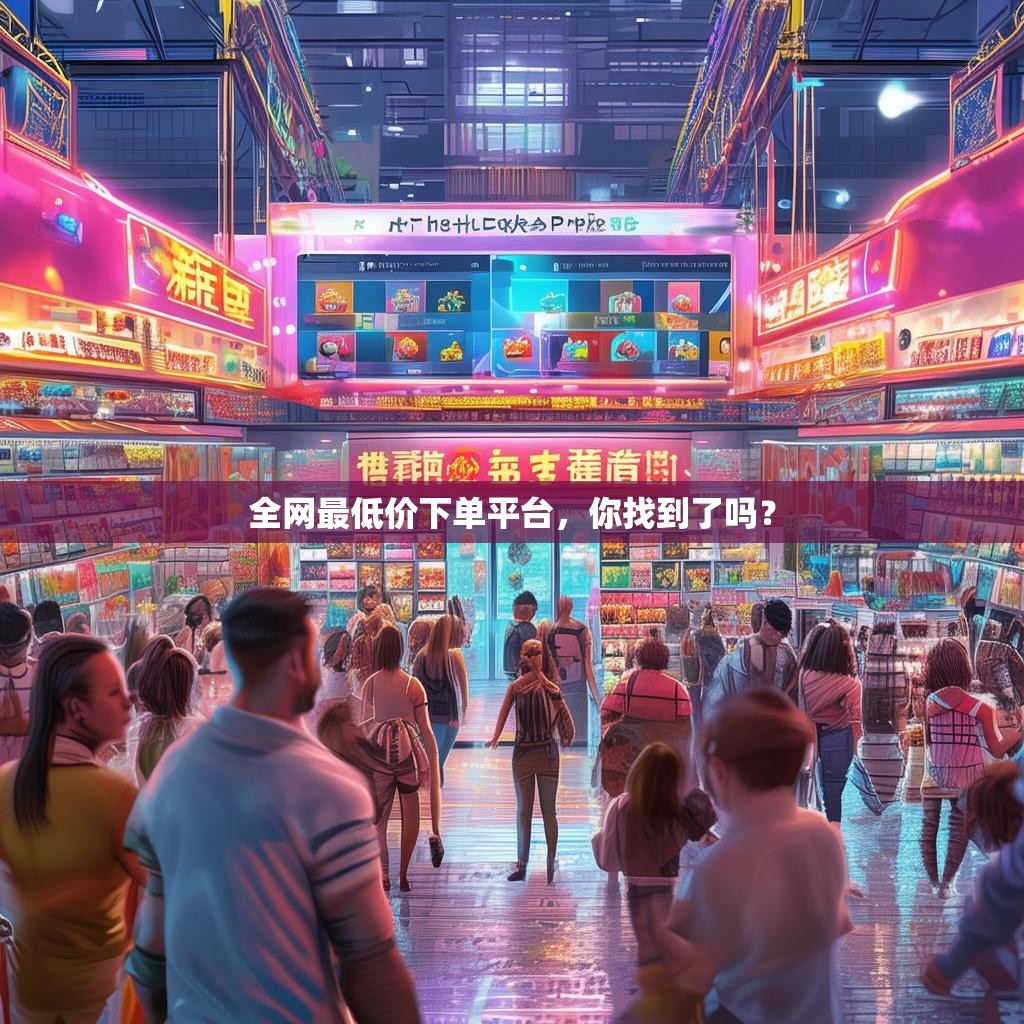 全网最低价下单平台,你找到了吗?