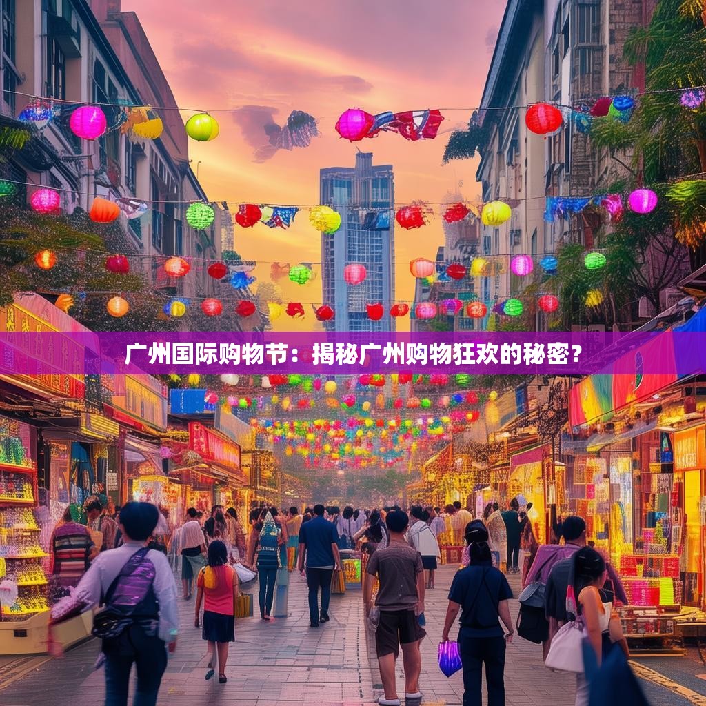 广州国际购物节:揭秘广州购物狂欢的秘密?