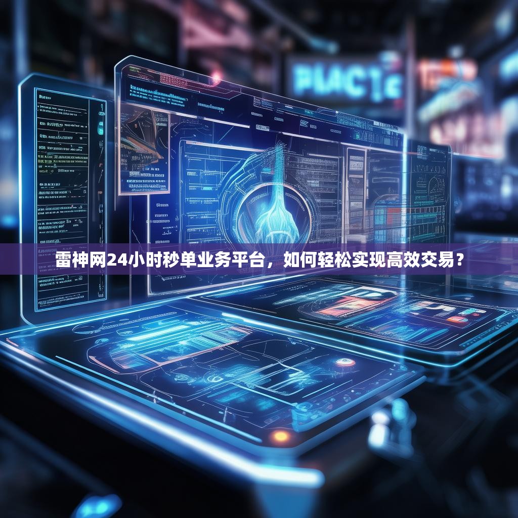 雷神网24小时秒单业务平台,如何轻松实现高效交易?