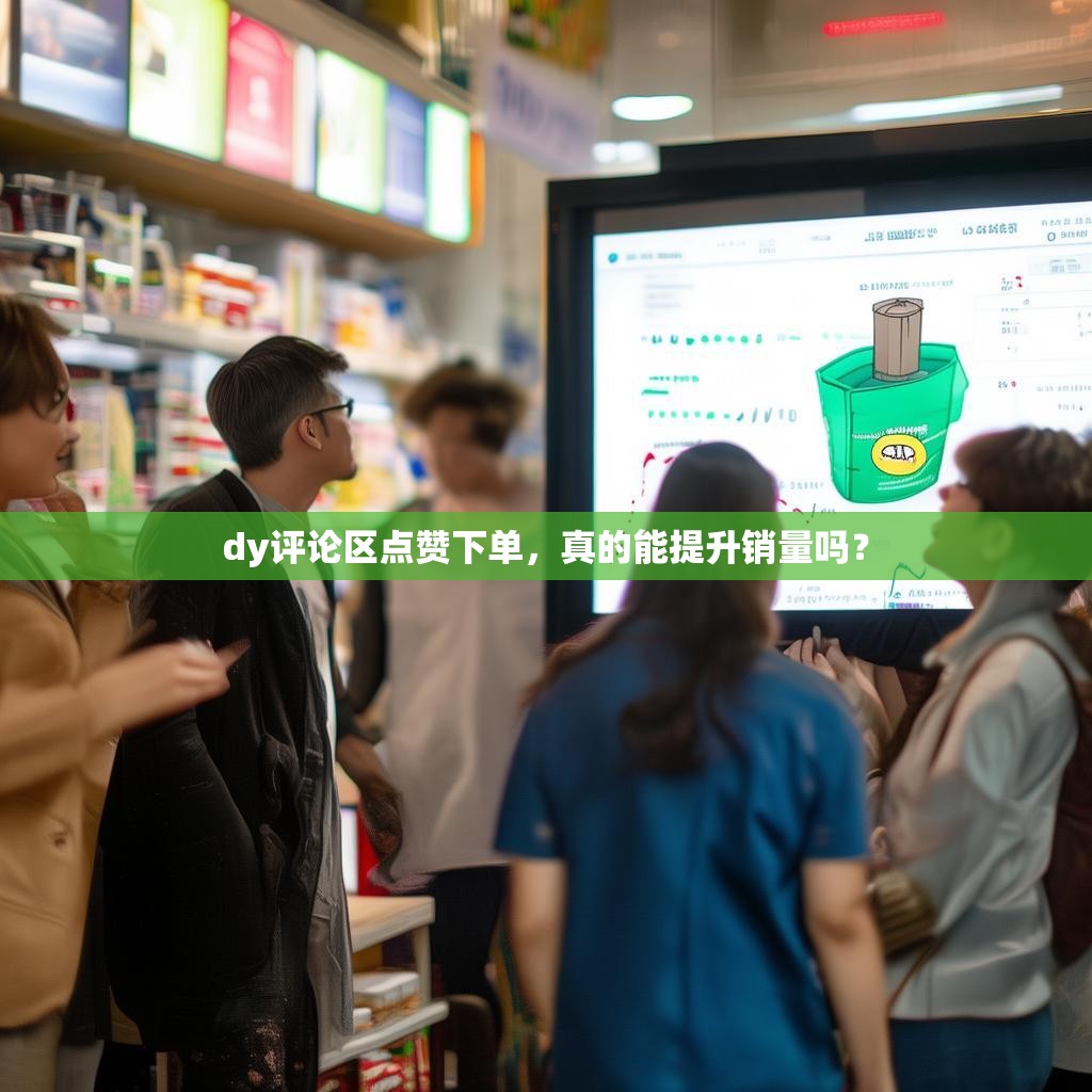 dy评论区点赞下单,真的能提升销量吗?