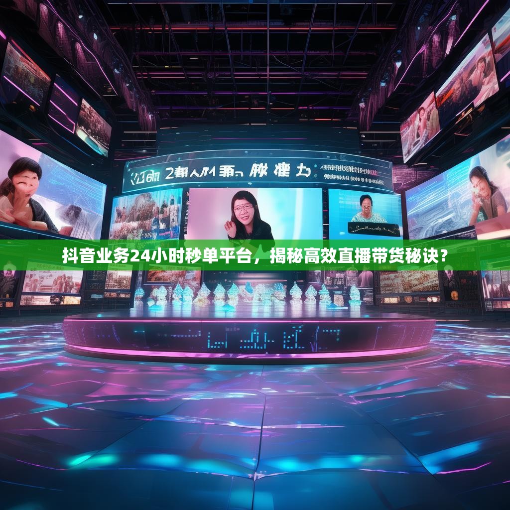 抖音业务24小时秒单平台,揭秘高效直播带货秘诀?