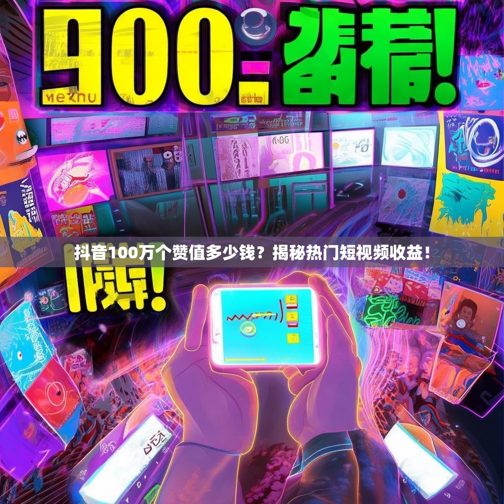 抖音100万个赞值多少钱?揭秘热门短视频收益!