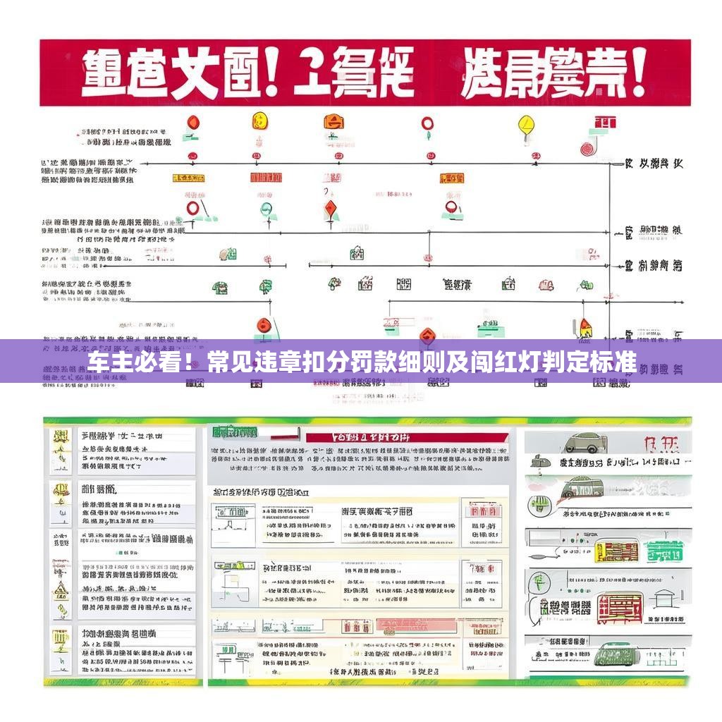 车主必看！常见违章扣分罚款细则及闯红灯判定标准