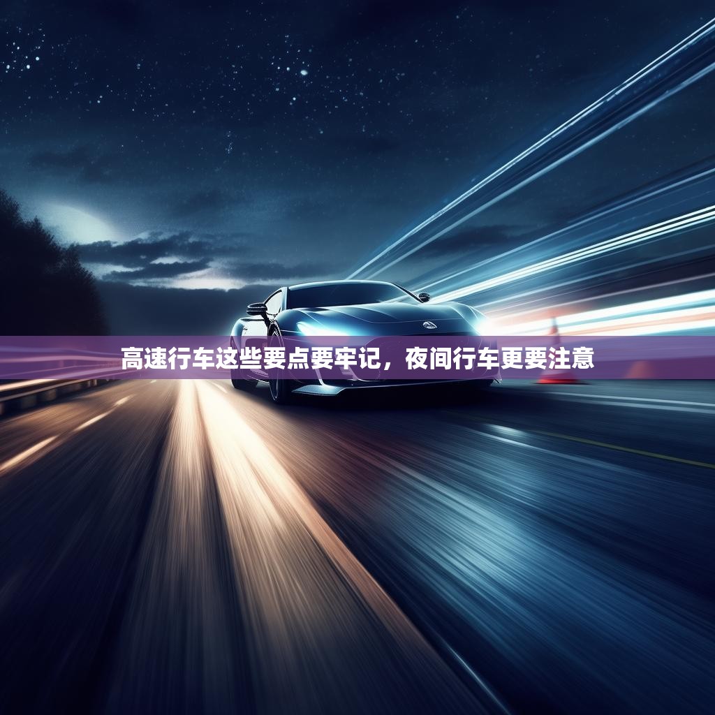 高速行车这些要点要牢记，夜间行车更要注意