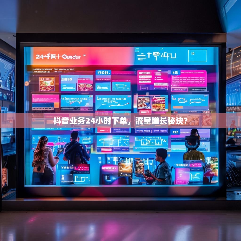 抖音业务24小时下单，流量增长秘诀？