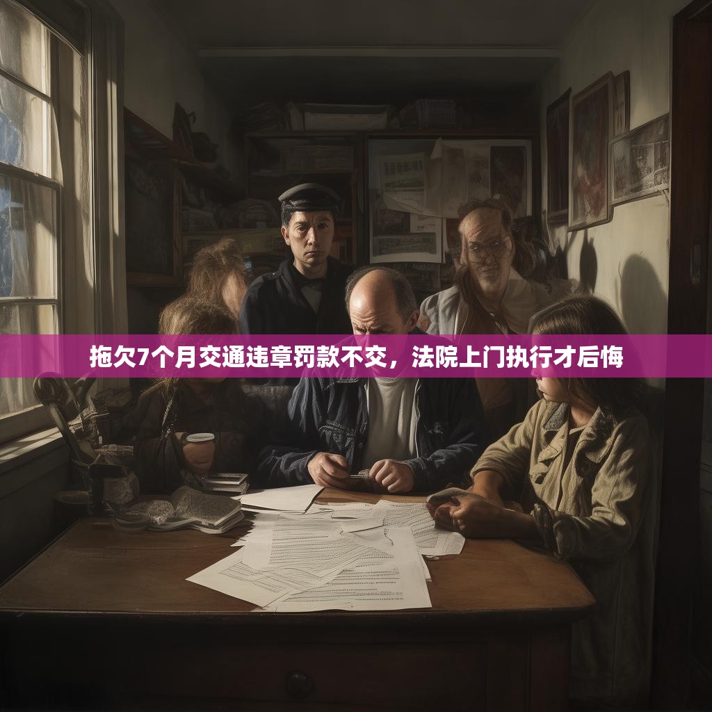 拖欠7个月交通违章罚款不交，法院上门执行才后悔