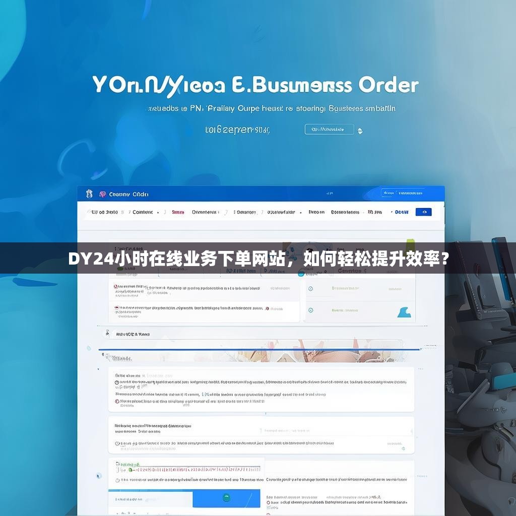 DY24小时在线业务下单网站,如何轻松提升效率?