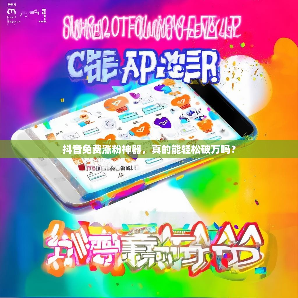 抖音免费涨粉神器，真的能轻松破万吗？