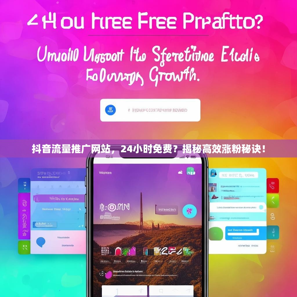 抖音流量推广网站，24小时免费？揭秘高效涨粉秘诀！