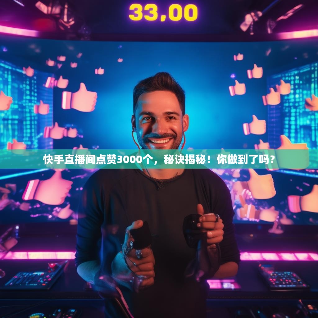快手直播间点赞3000个，秘诀揭秘！你做到了吗？