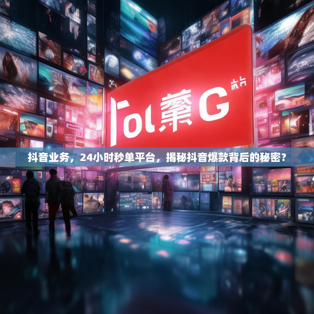 抖音业务，24小时秒单平台，揭秘抖音爆款背后的秘密？