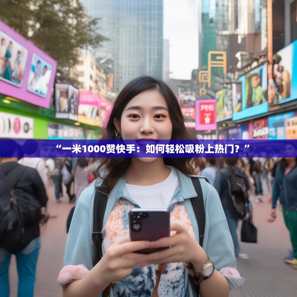 “一米1000赞快手：如何轻松吸粉上热门？”