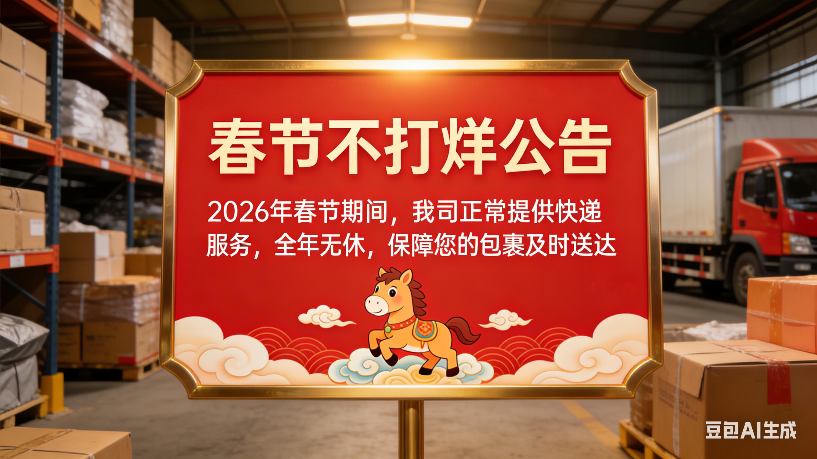 2026 年春节快递不打烊,停运谣言勿轻信